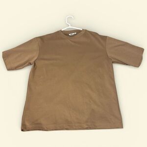 EUC Brown UNIQLO cotton Blend Short Sleeve T-shirt Men’s L